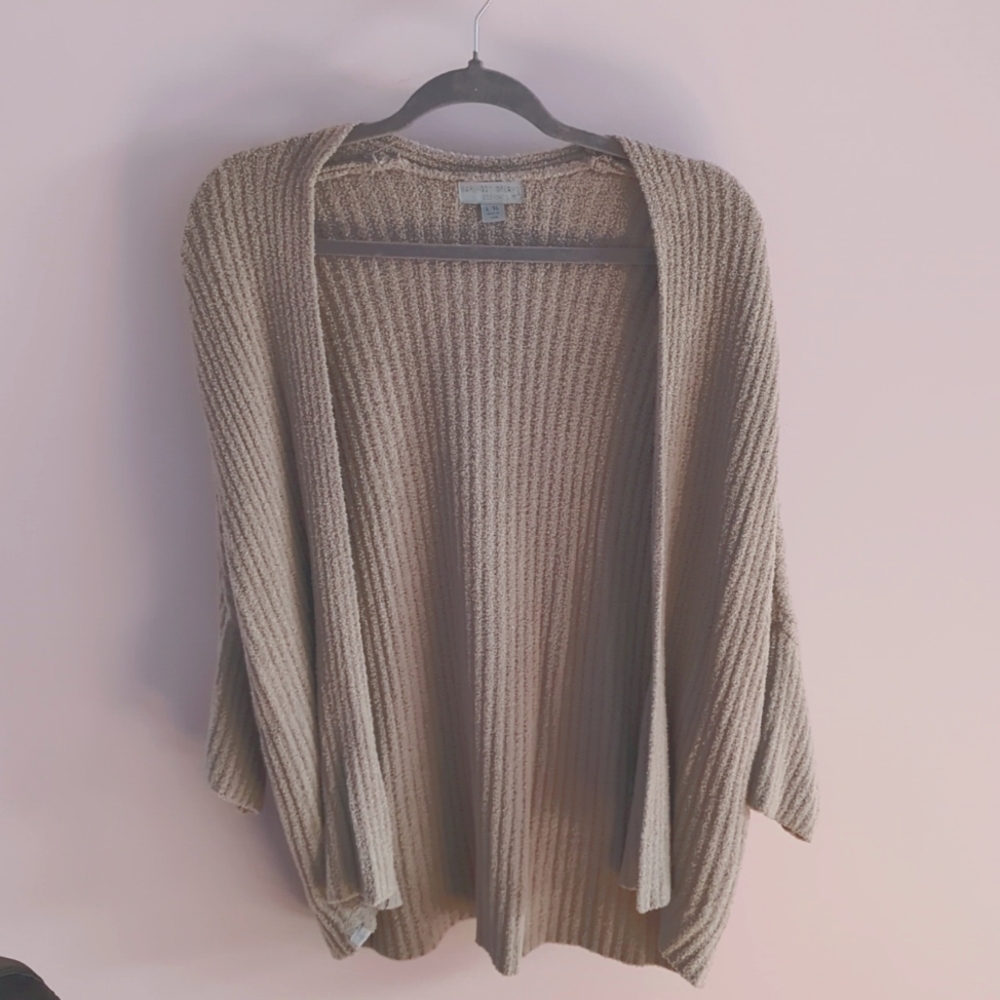 Barefoot Dreams Cozychic Lite Knit 3/4 Length Cardigan Large/X-large